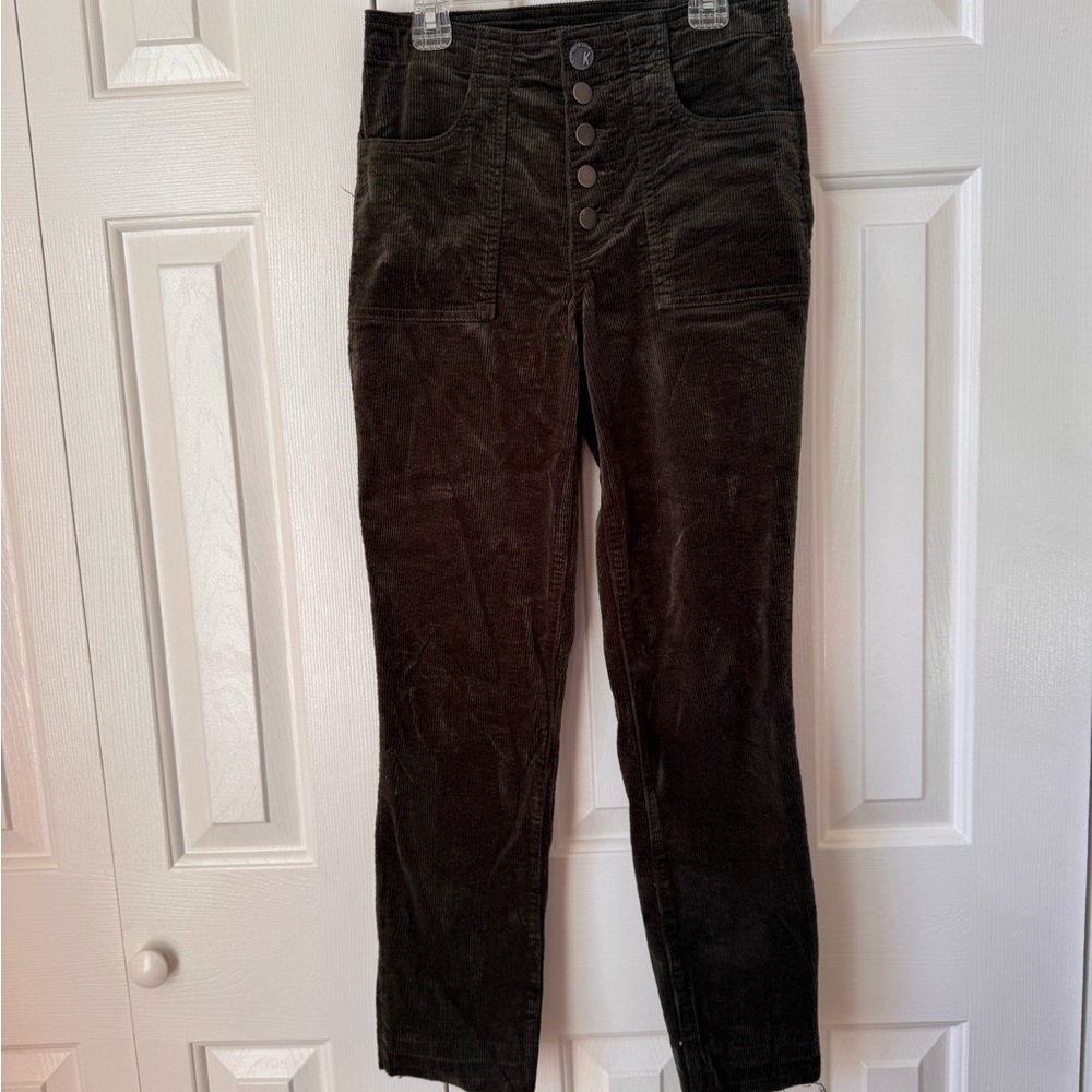 Kut from the Kloth Dark Green Ankle Pants